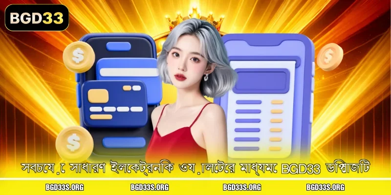 সবচেয়ে সাধারণ ইলেকট্রনিক ওয়ালেটের মাধ্যমে BGD33 ডিপোজিট