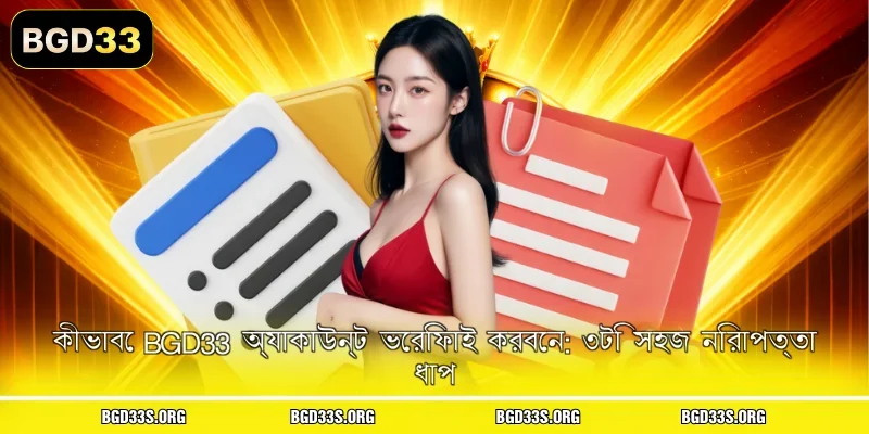 কীভাবে BGD33 অ্যাকাউন্ট ভেরিফাই করবেন: ৩টি সহজ নিরাপত্তা ধাপ