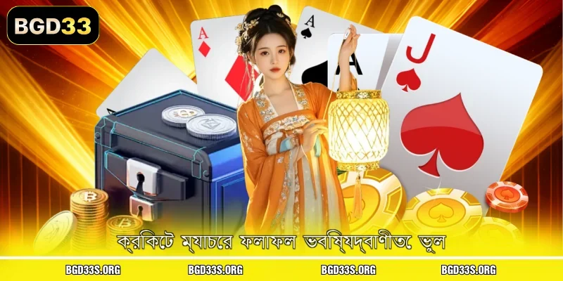 ক্রিকেট ম্যাচের ফলাফল ভবিষ্যদ্বাণীতে ভুল