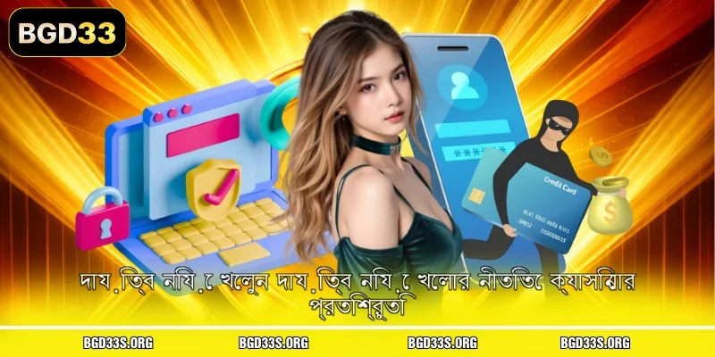 দায়িত্ব নিয়ে খেলুন দায়িত্ব নিয়ে খেলার নীতিতে ক্যাসিনোর প্রতিশ্রুতি